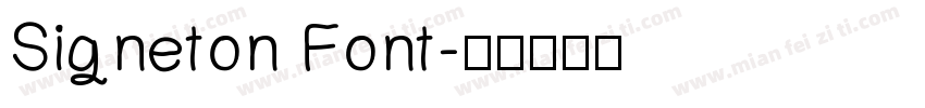 Signeton Font字体转换
